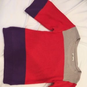 Color block knit top